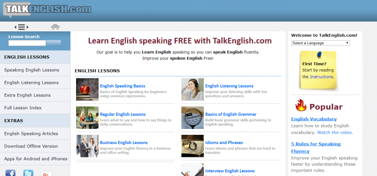 Talkenglish 46 ESL Resources for Students: ESL Writing, Listening & More