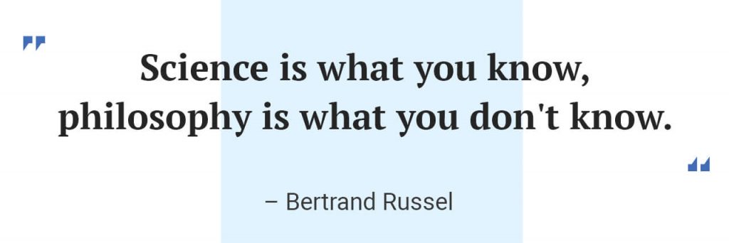 Bertrand Russel quote.