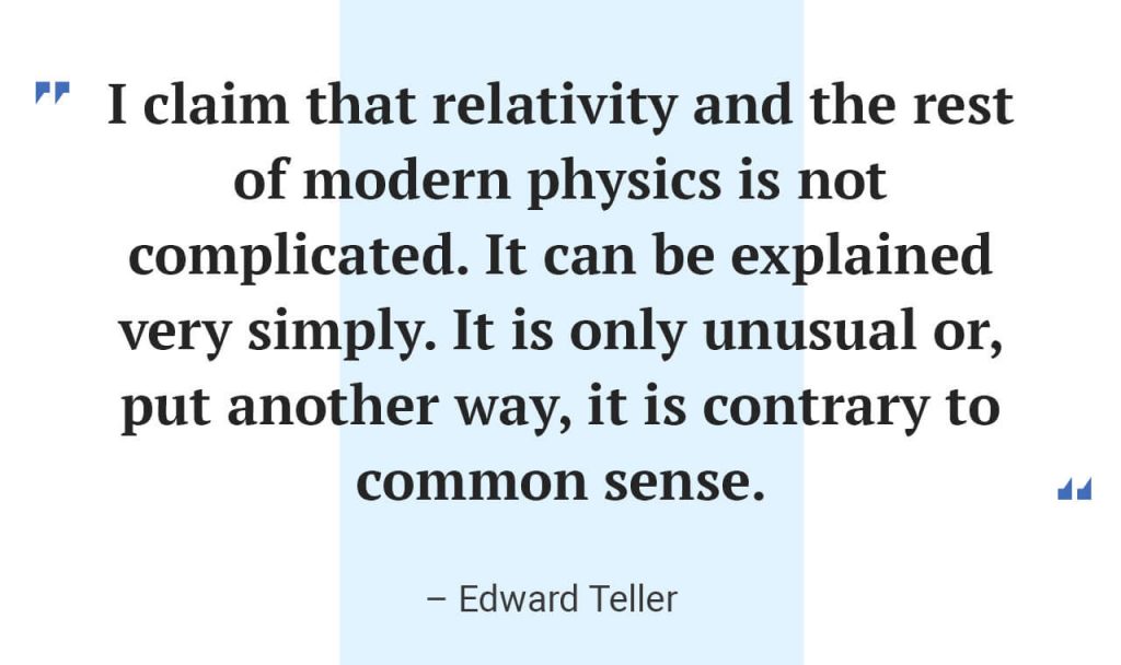 Edward Teller quote.