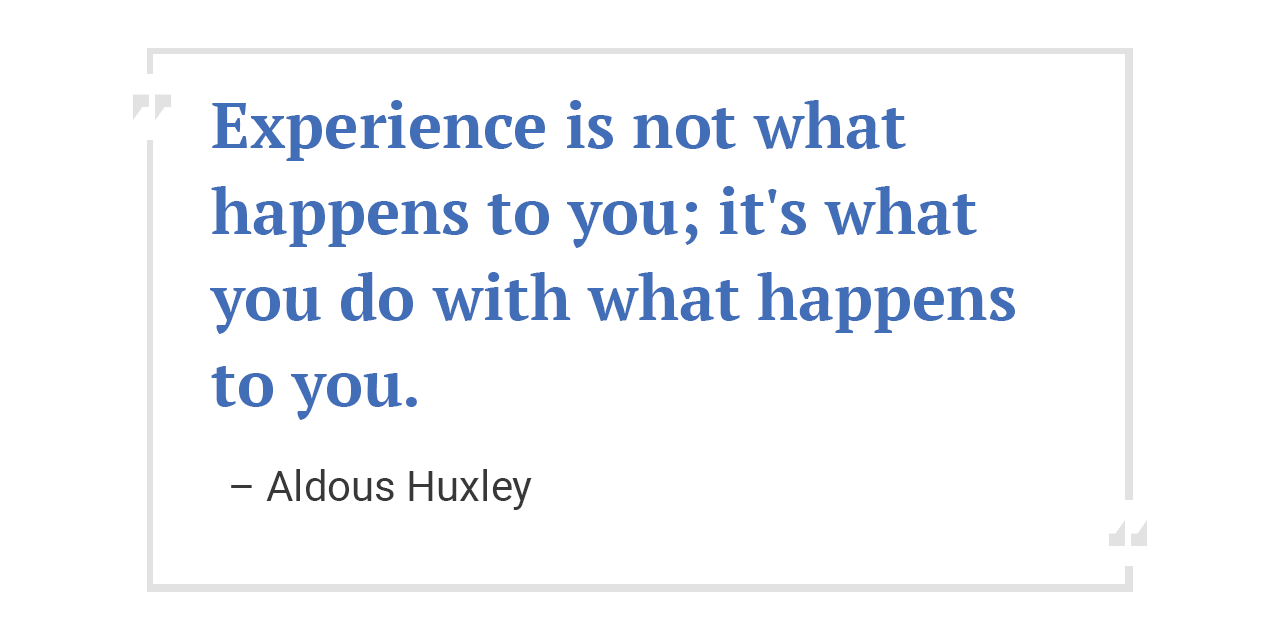 Aldous Huxley quote.