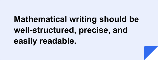 do you write essays in a maths degree