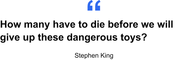 Stephen King quote.