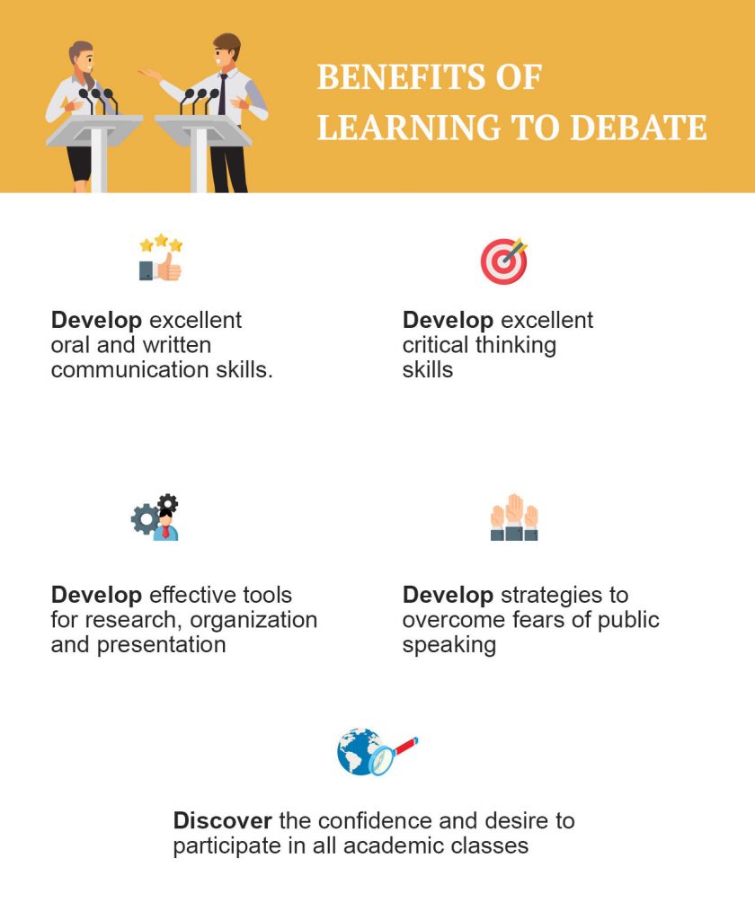 Benefits of learning to debate.