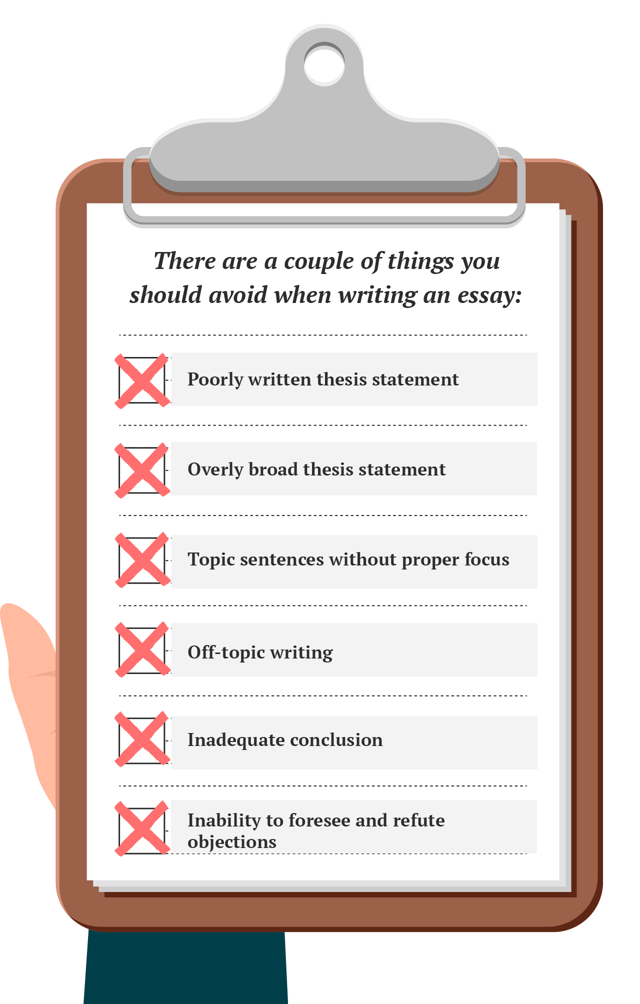 things to put in a essay