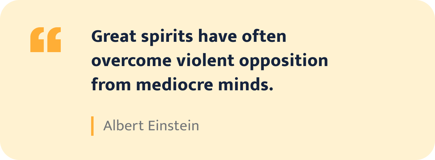 Albert Einstein quote.