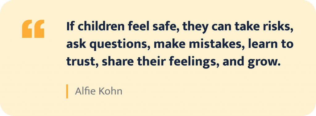 Alfie Kohn Quote.