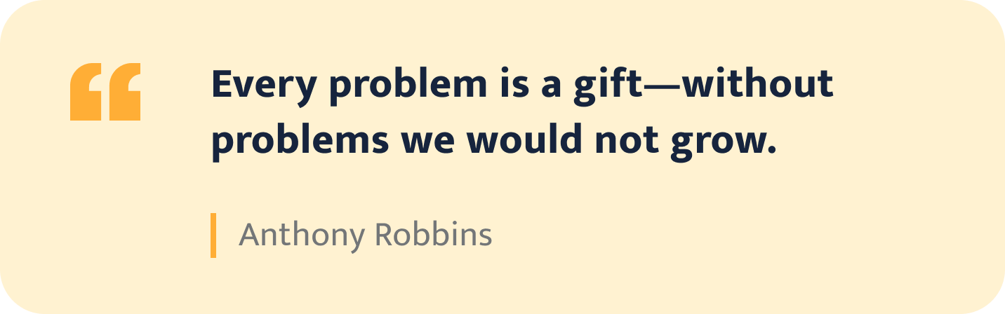 Anthony Robbins quote.