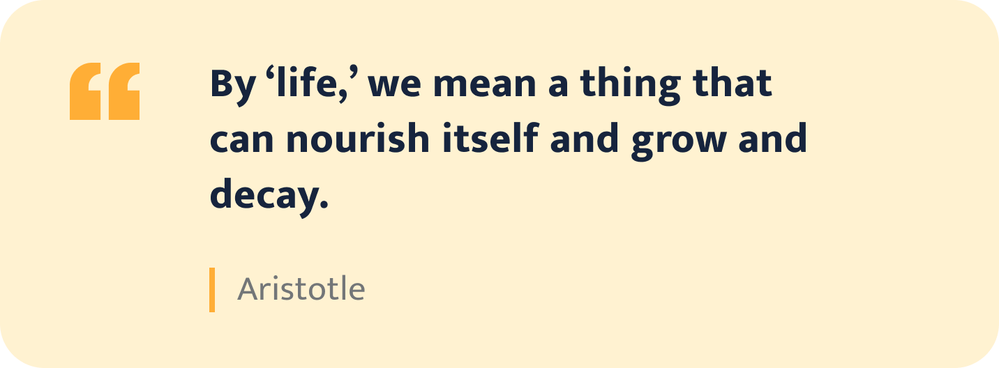 Aristotle quote.