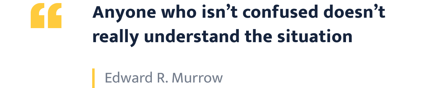 Edward R. Murrow quote.