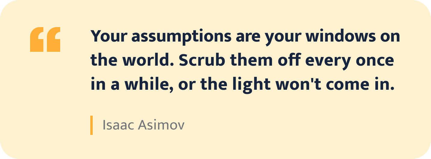 Isaac Asimov quote.