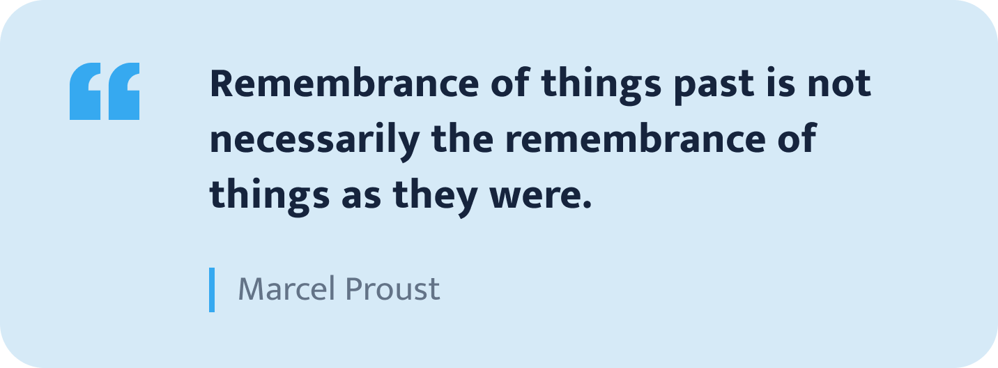 Marcel Proust quote.