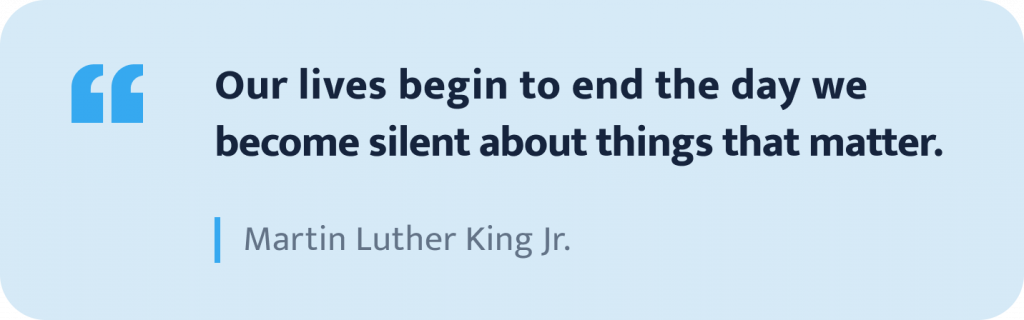 Martin Luther King Jr Quote.