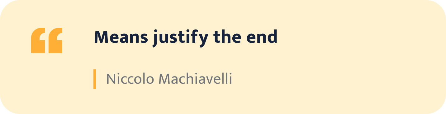 Niccolo Machiavelli quote.
