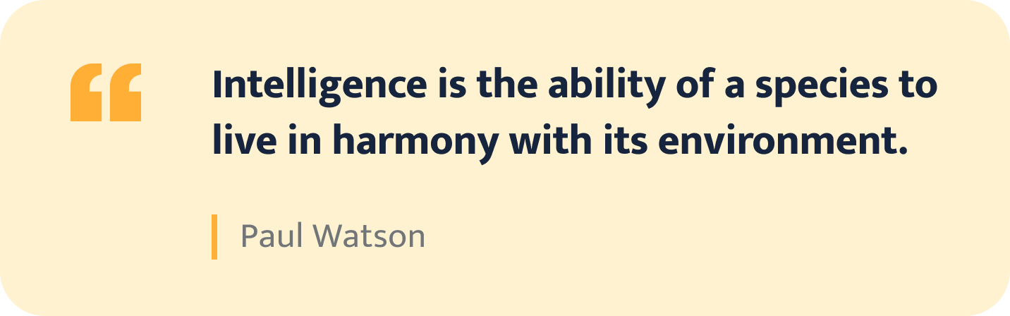 Paul Watson quote.