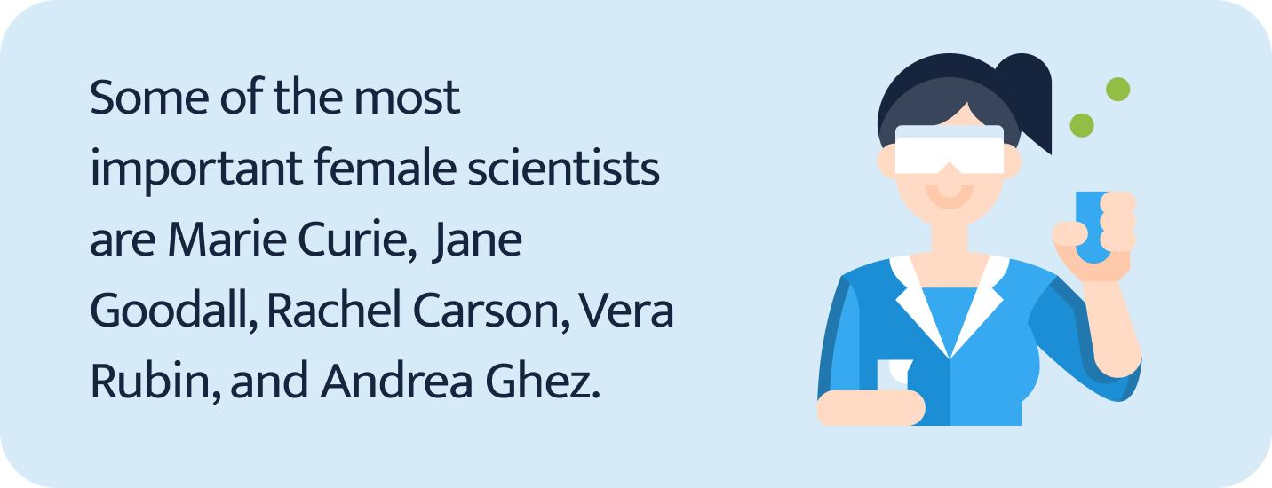 Some of the most important female scientists.