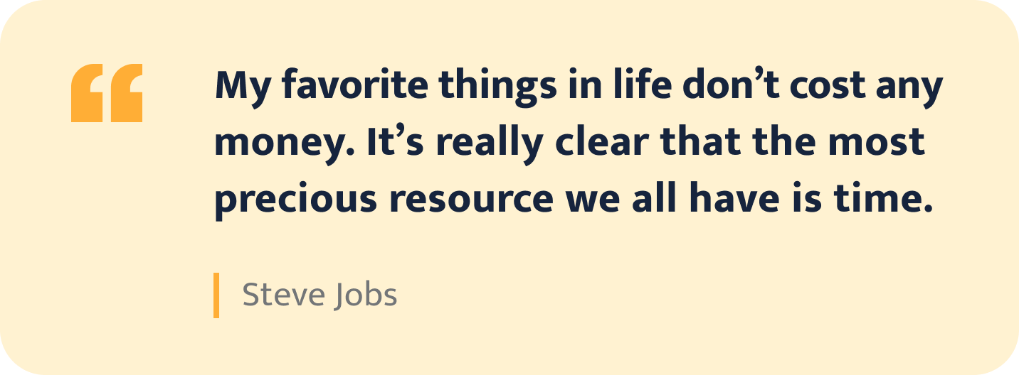 Steve Jobs quote.