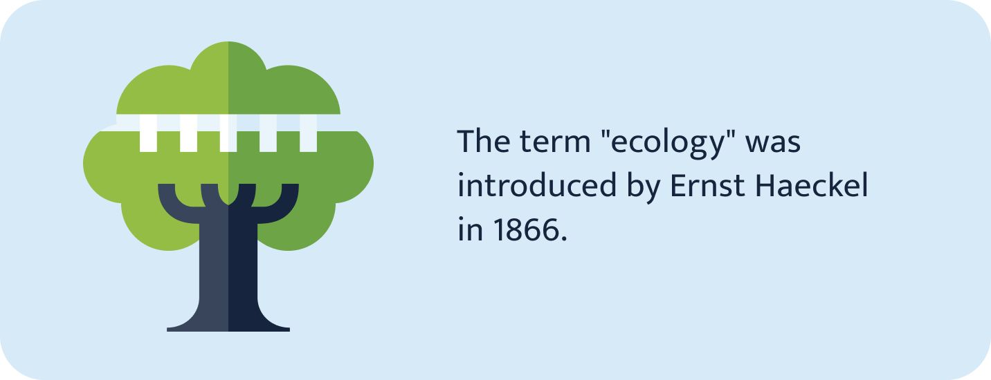 The term ecology.
