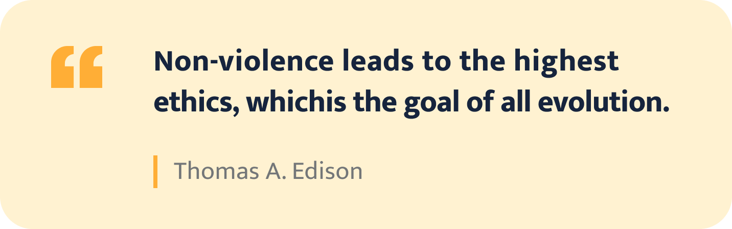 Thomas A. Edison quote.