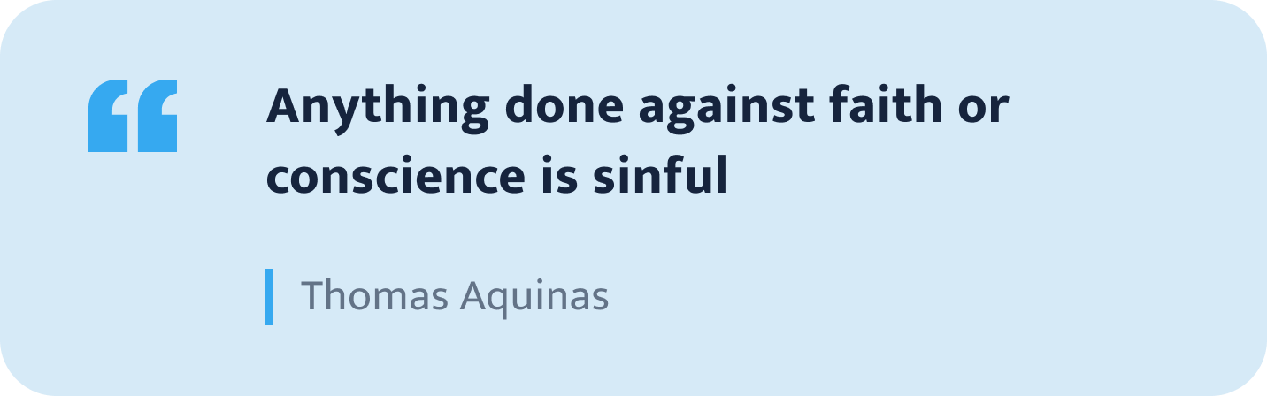 Thomas Aquinas quote.