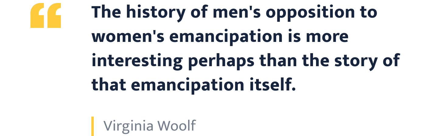 Virginia Woolf quote.