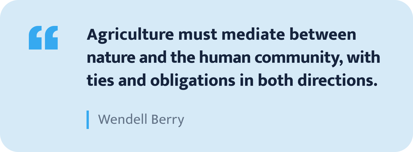 Wendell Berry quote.