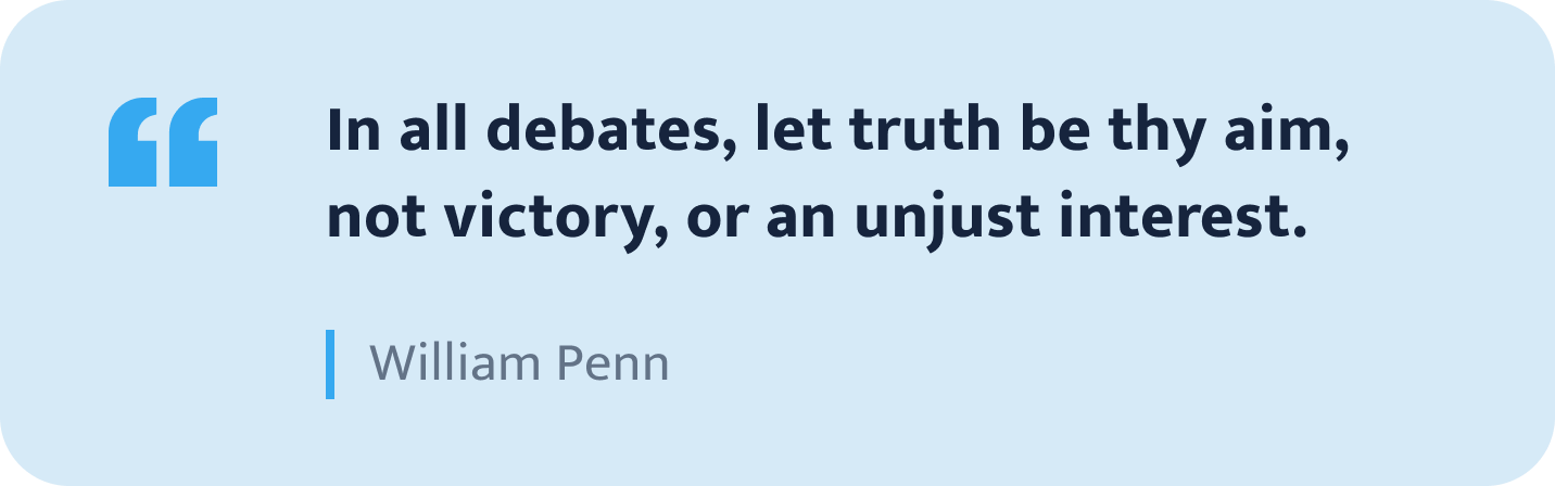 William Penn quote.