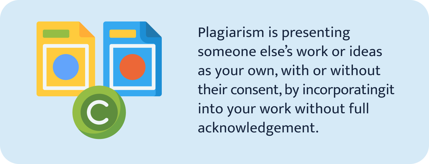 Plagiarism definition.