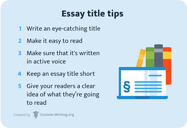 Essay title tips list.