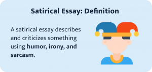 how to make a satirical essay