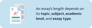 how long is a middle school essay