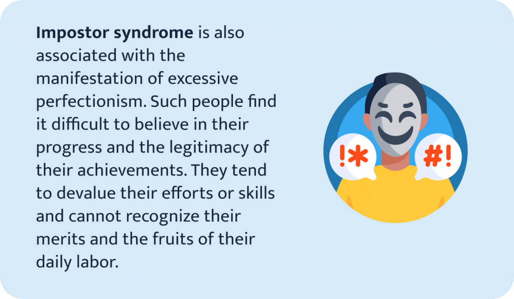  An explanation of impostor syndrome.