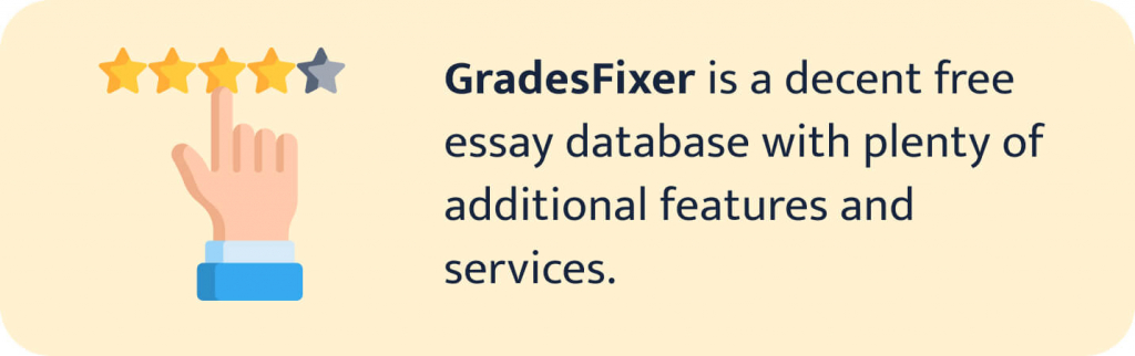 The picture shows the rating and a brief review of Grades Fixer.
