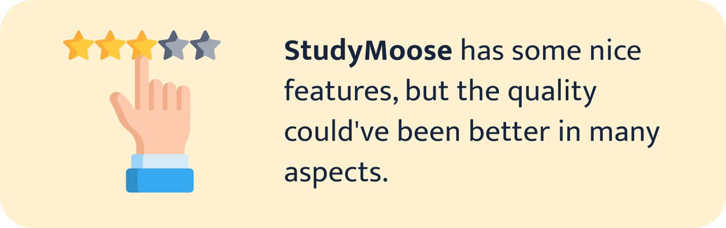 StudyMoose Review Free Essays Other Features Ranked