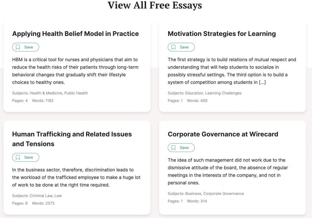 View All Free Essays on IvyPanda.