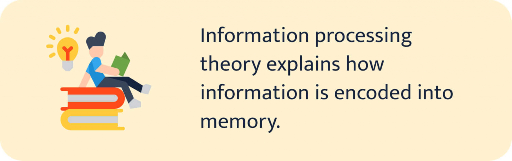 This image shows what information processing theory is.