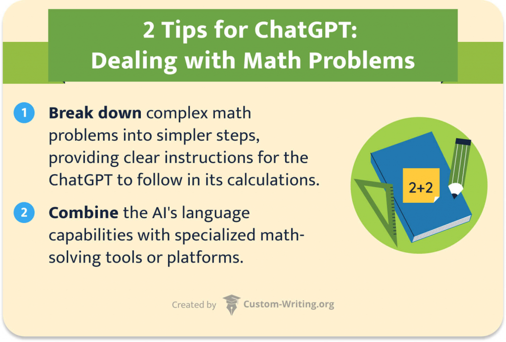 Here are two tips for ChatGPT to deal with math problems.