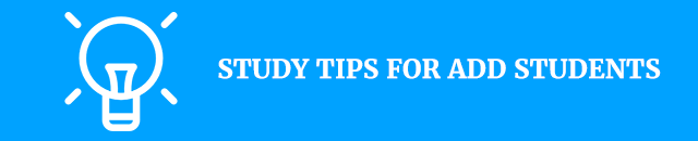 Study tips for ADD students