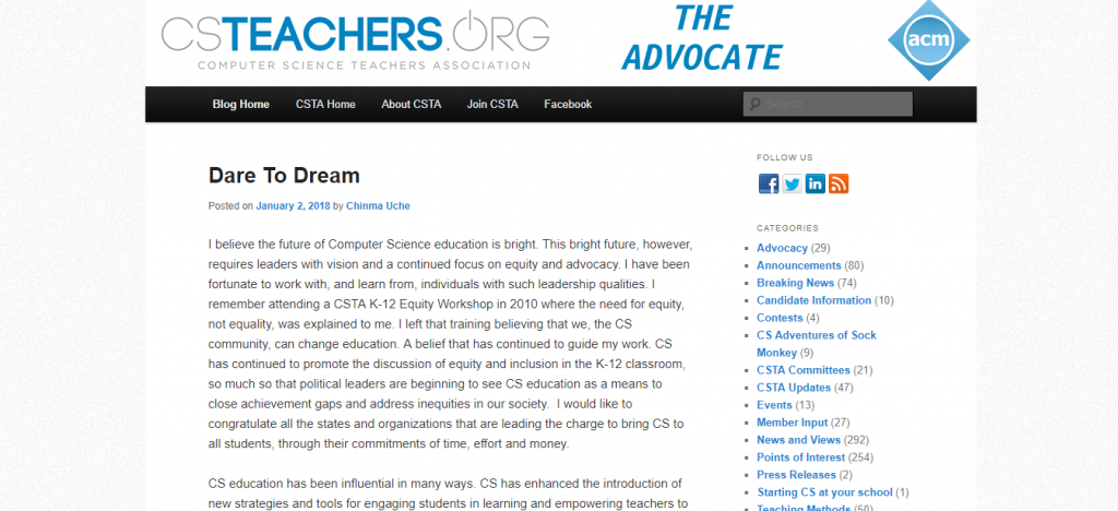 computer science teachers association