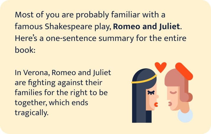Romeo and Juliet summary in one sentence